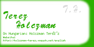terez holczman business card